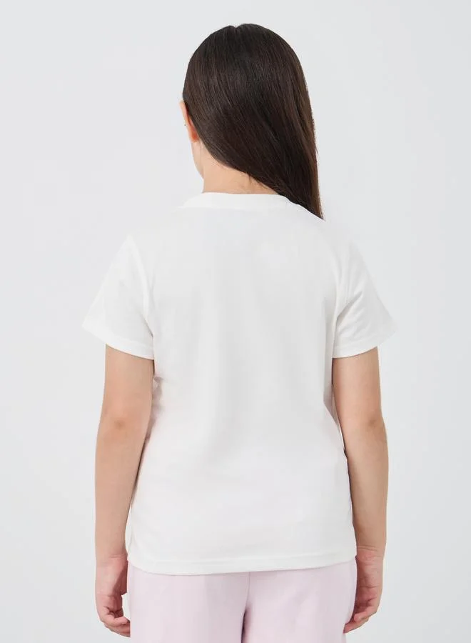 Styli Styli Graphic Print Round Neck T-Shirt