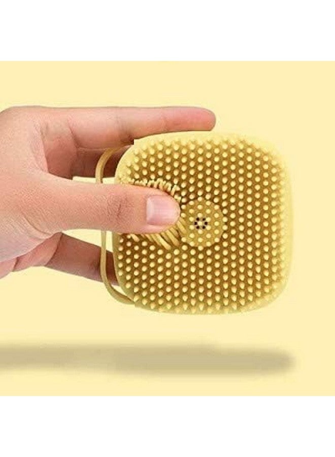 Selunay Silicone Soft Bath Body Brush with Built-in Shampoo Dispenser Gentle Scrubber & Exfoliator for Shower Use Deep Cleaning Massage Brush for Men, Women, and Children - Image 2