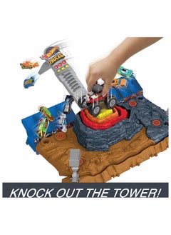 Mattel Games Monster Trucks Arena Smashers Bone Shaker's Arena Crush Yard  - Image 3