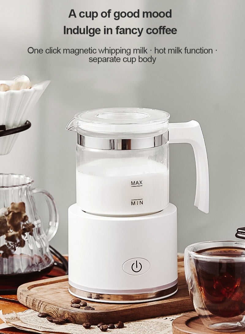 ET-LIFE 4-in-1 Automatic Cold/Hot Milk Frother Milk Warmer 600W SH01W White - Image 2