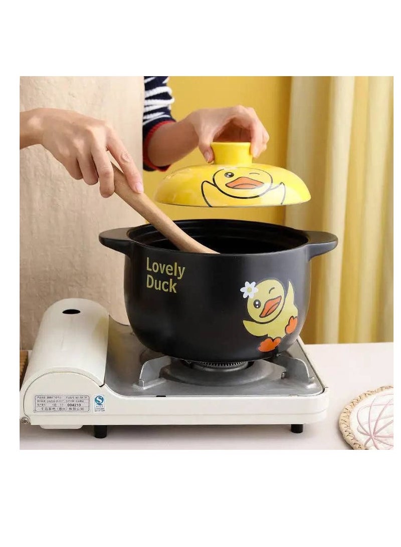 Lovely Duck Ceramic Pot with Lid - Add a Fun Touch to Your Kitchen W - Image 3
