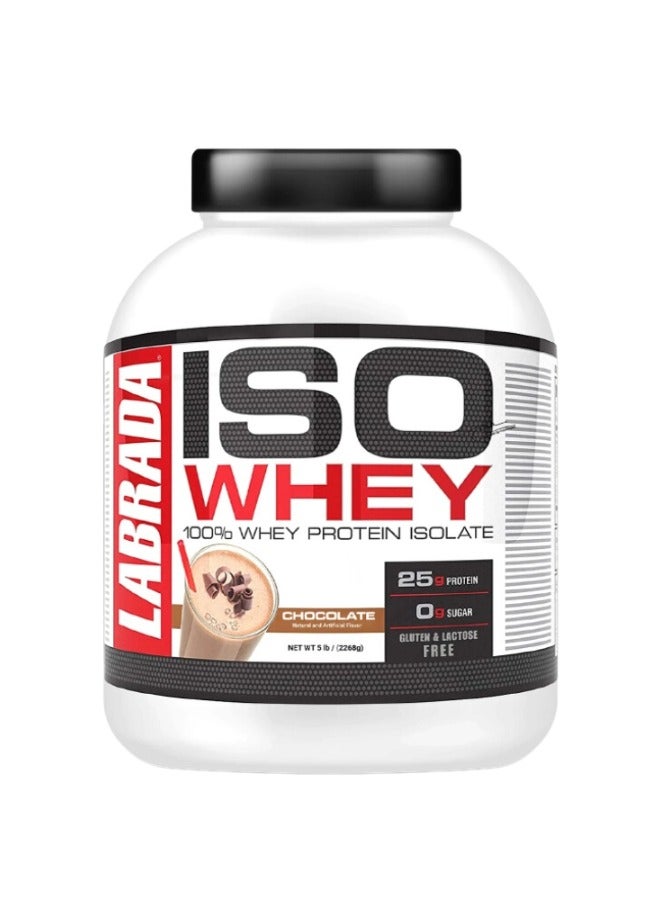 LABRADA ISO Whey Isolate Protein Chocolate 5 lb 2268g - Image 1