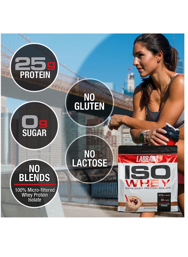 LABRADA ISO Whey Isolate Protein Chocolate 5 lb 2268g - Image 3