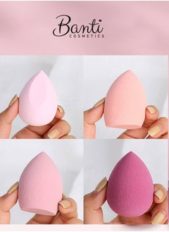 Banti Beauty Blender Sponge Set, 7 Pieces in Various Sizes for Applying Loose Powder, Cosmetics, Foundation, and Both Dry and Wet Makeup, in Assorted Colors.  - Image 5