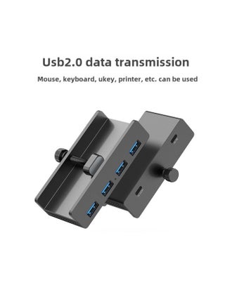 USB3.0 Desktop Multi-port Hub Fixed Clip Splitter TypeC Docking Station Card Reader With Power Supply-Number Of Interfaces:4a (usb2.0)-black Without Cable - pzsku/Z58069BC827A9A7354824Z/45/1746219192/b279d119-8191-458f-a34b-aa2646451ced