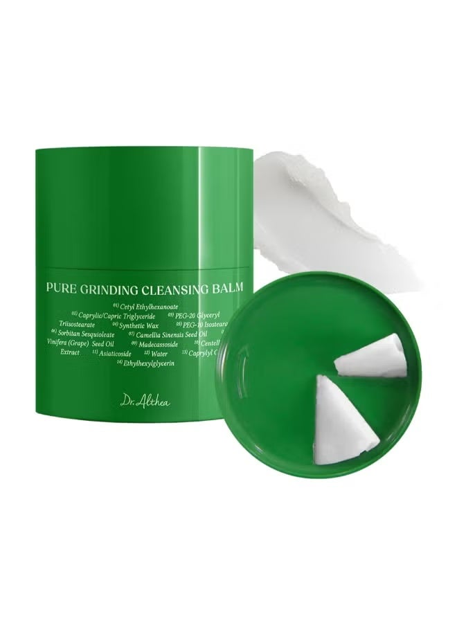 Dr.althea Pure Grinding Cleansing Balm Hygenic One-Step Makeup Remover with Madecassoside Non-Greasy Sorbet Texture Gentle, Soothing for All Skin Types Korean Vegan Skincare 1.69 Fl Oz - Image 1