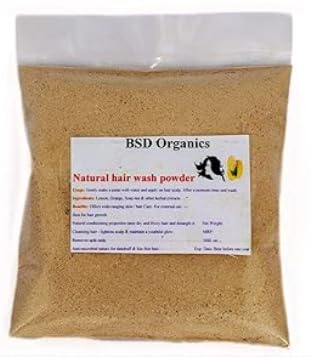 BSD Organics Natural Herbal Hair wash Shikkai Reetha herbs powder 500 Gram
