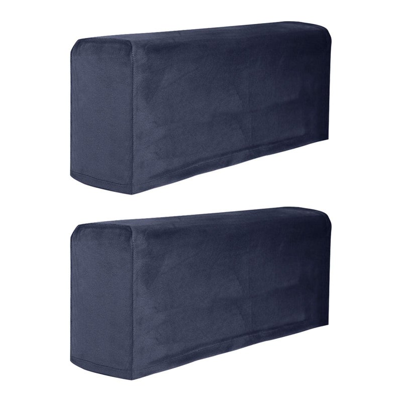 AOOCEEPAW Sofa Armrest Cover2 PCS Stretch Arm Covers for Chairs Couch Sofa ArmchairSlipcovers for Recliner Navy Blue