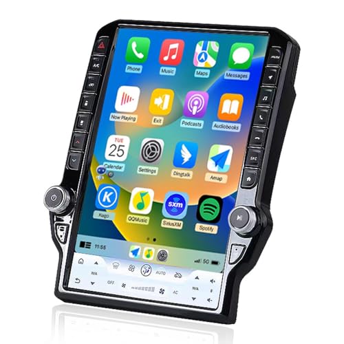 Fuosuc 4G 14.5inch Radio for Dodge RAM 1500/2500/3500 2013-2018 Upgrade,8-Core Qualcomm CPU QLED Touch Screen Stereo,CarPlay & Android Auto (Manual AC only!) - Image 1