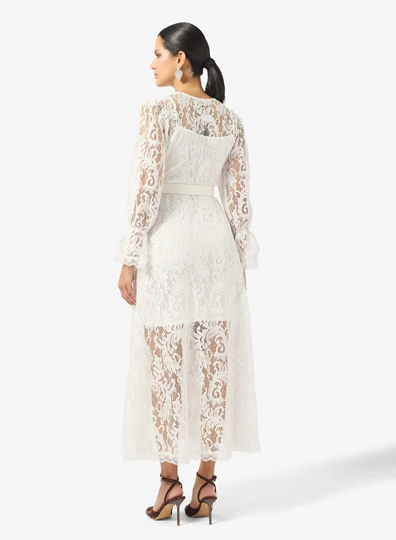 Khizana Lace A-line Dress