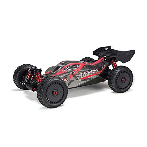 ARRMA 18 Painted Body with Decals BlackRed Typhon 6S ARA406120 - Image 1