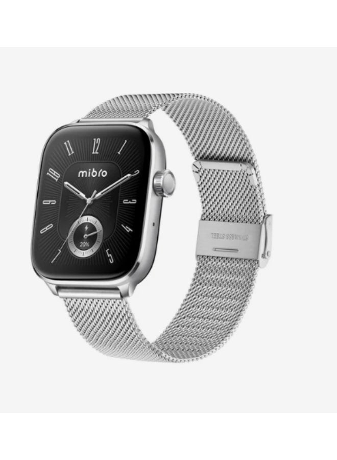 Mibro Fit Smartwatch Bluetooth Fitness Tracker Waterproof Health Monitor - Silver - Image 3
