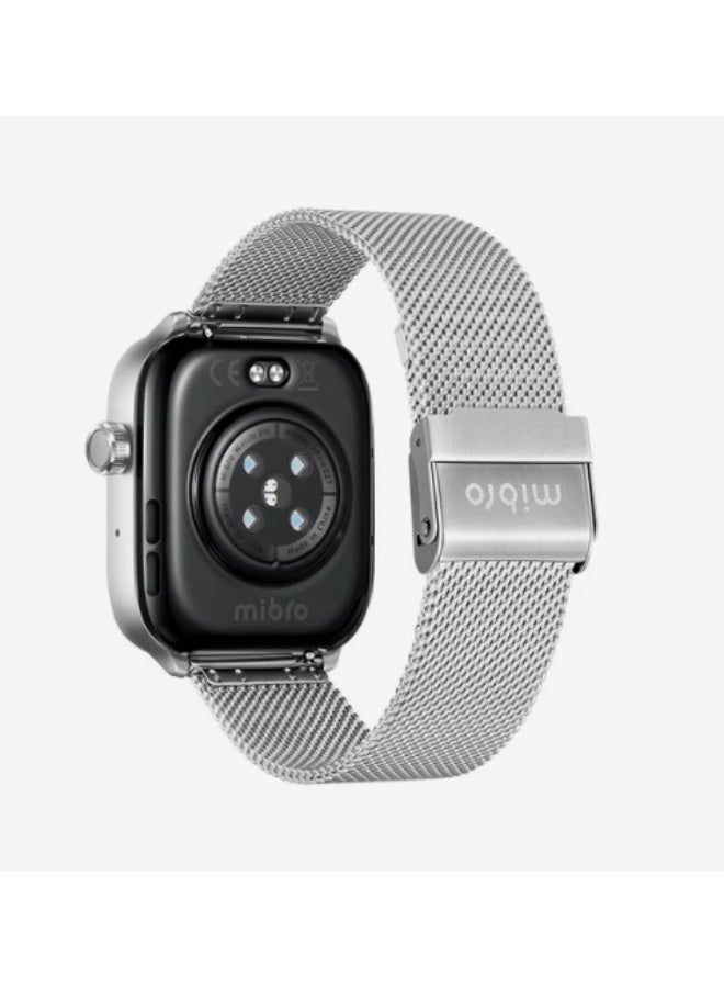 Mibro Fit Smartwatch Bluetooth Fitness Tracker Waterproof Health Monitor - Silver - Image 2