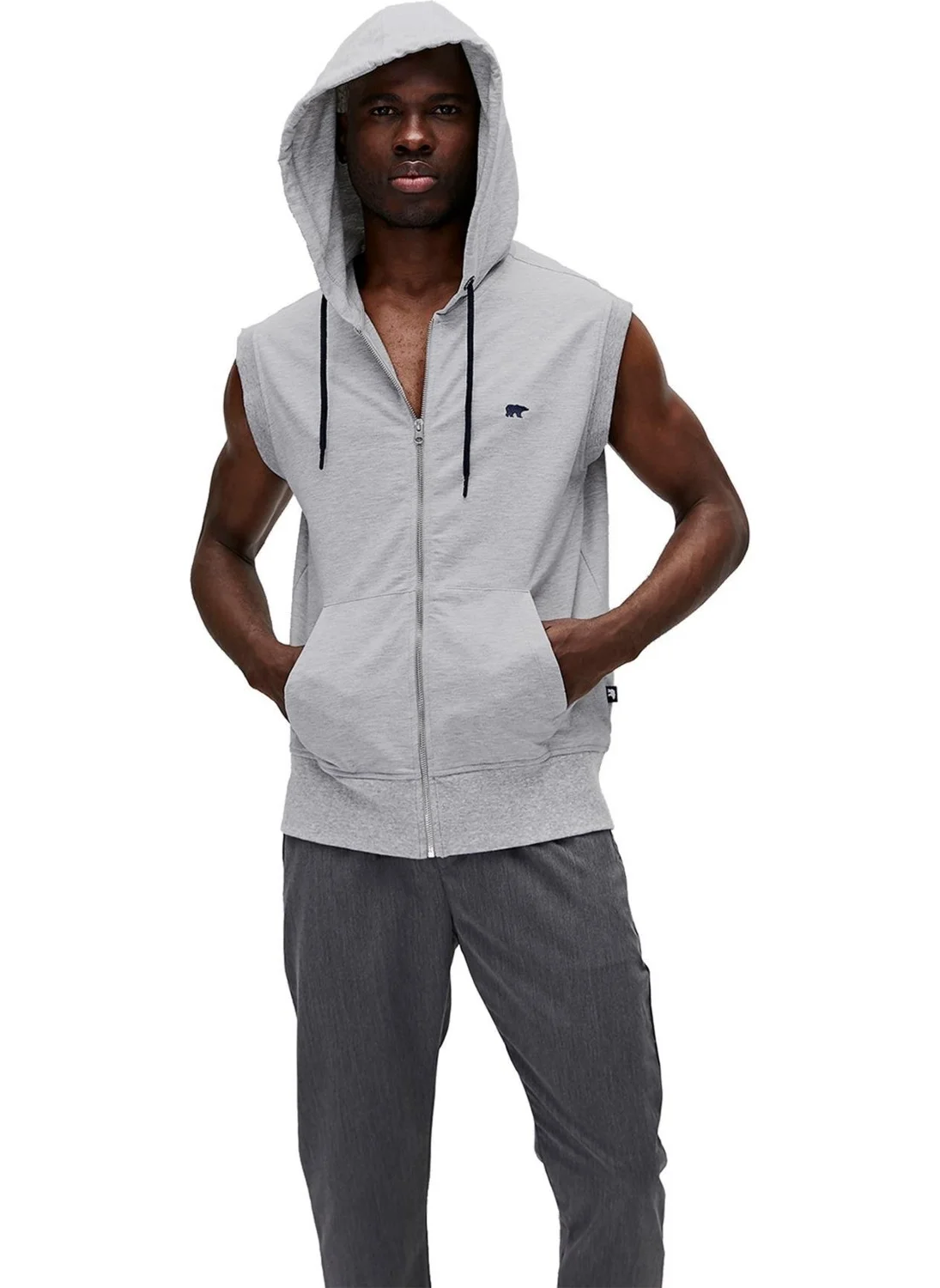 باد بير Men's GRAY MELANGE Sweatshirt