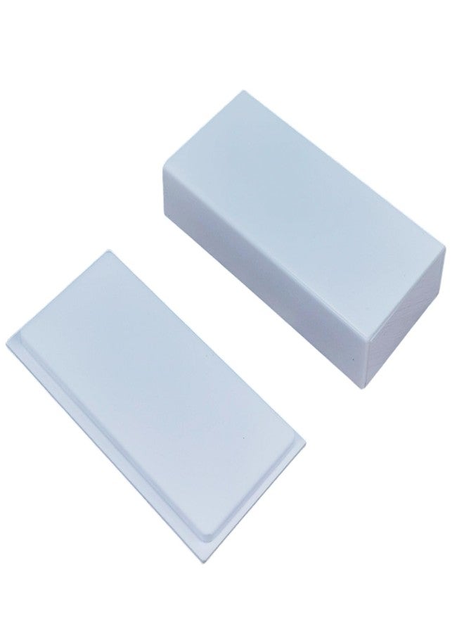 LIXIMMAZN Eyelash Grafting Pallet with Cover, Dust-proof Acrylic Lash Tile holder, Eyelash Extensions Storage Gasket Pads for Beauty Artist Salon Beginners (Pure White) - Image 3