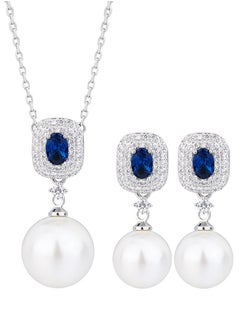 Al Aoyama Copper gold-plated inlaid simulation color treasure pearl simple pearl set  - Image 1