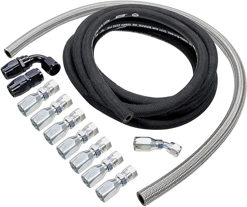Allstar Engine Mounted Power Steering Hose Kit