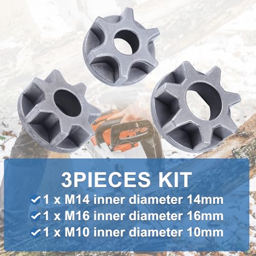 AUMEL M14 M16 M10 Chainsaw Gear Set For Angle Grinder Gear Chainsaw Tool Part - Image 3