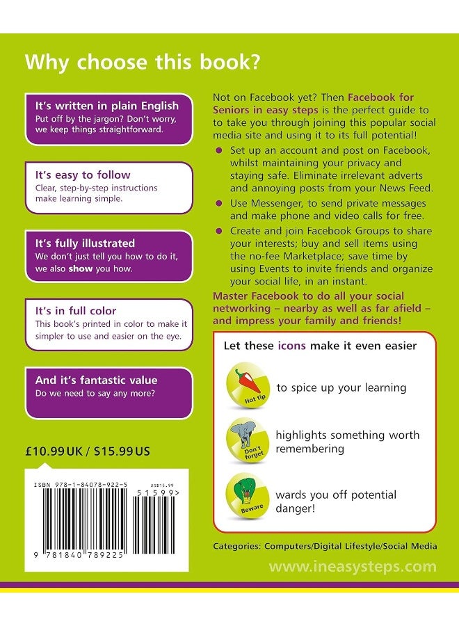 Facebook for Seniors in easy steps - Image 2