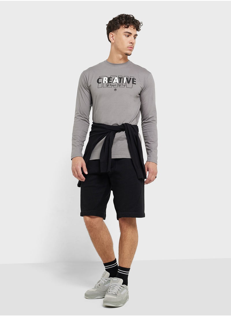 Seventy Five Basics Graphic Long Sleeve T-Shirt  - Image 4
