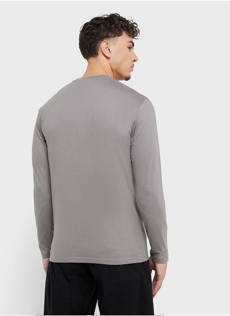 Seventy Five Basics Graphic Long Sleeve T-Shirt  - Image 2
