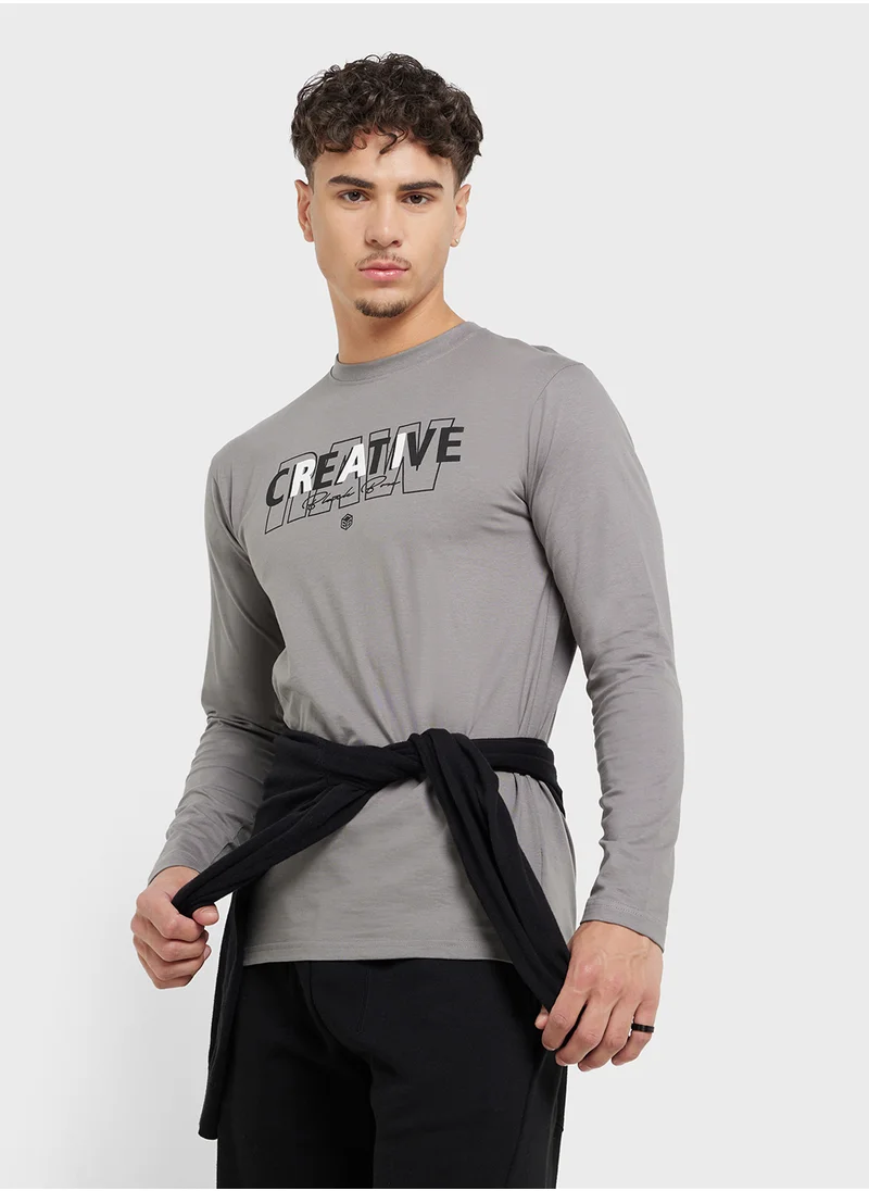 Seventy Five Basics Graphic Long Sleeve T-Shirt