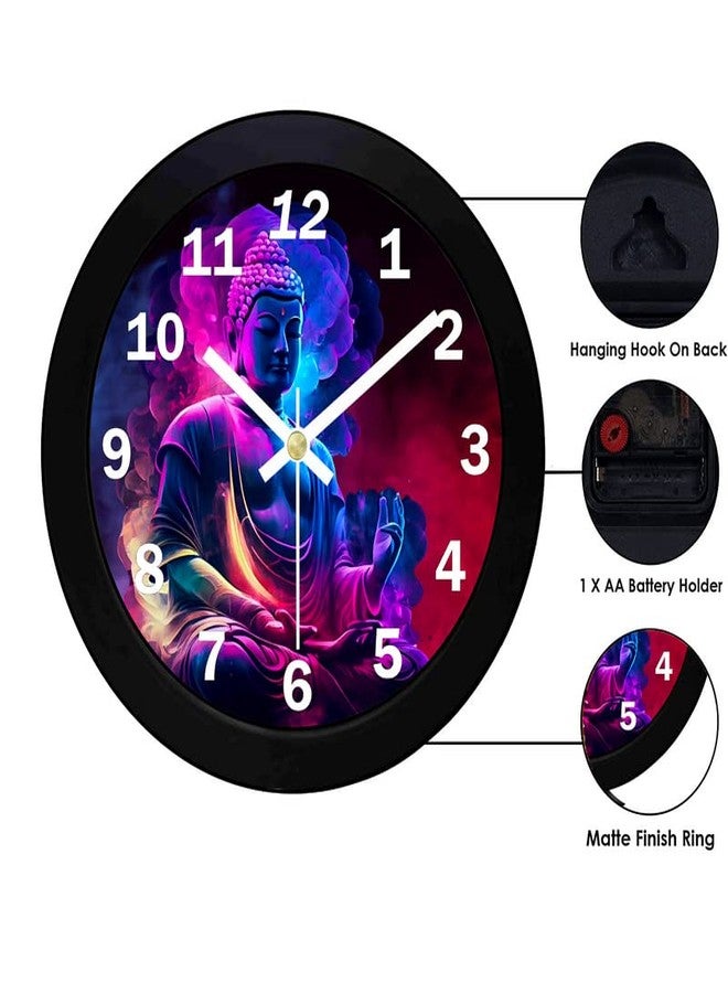 TRENDSTUBE Wall Clock for Home Bedroom Hall Living Room Office | Mute and Quiet Clocks | Home Decorative Art Collection (Pack of 1_WC-89) - Image 2