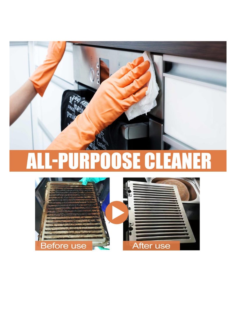 SYOSI 2 Pcs All-Purpose Cleaner, Universal Kitchen Cleaner, Stainless Steel Clean Wax, Rust Remover, Stainless Steel Cleaner and Polish for Appliances, Removal for Kitchen Utensils Stoves Heavy Oil Stains  - Image 4