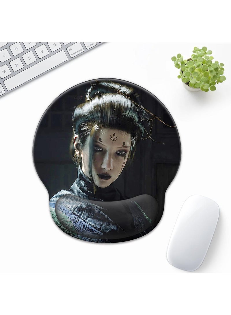 Y&D Black Myth Wukong Enlarged Superfine Fiber Soft Smooth Memory Foam Ergonomic Mouse Pad Keyboard Wrist Rest Comfortable for Desktop Laptop Mac or Gaming Stress Free Typing - Image 1
