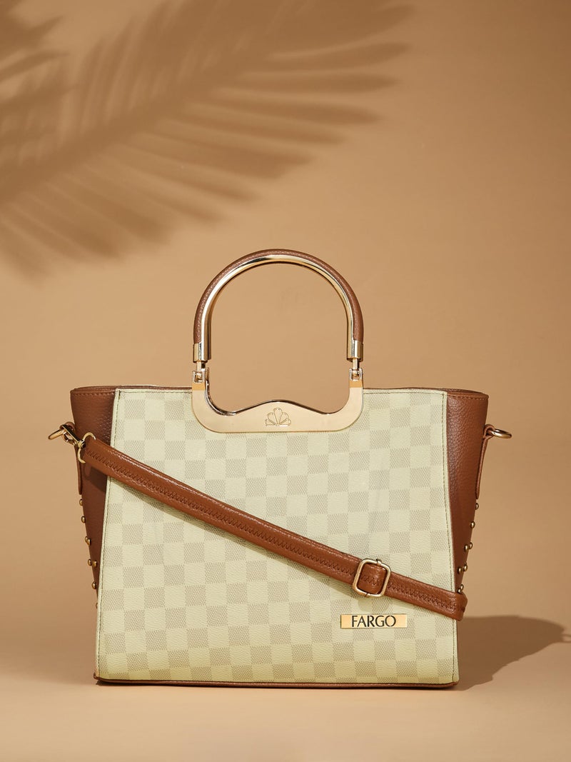Fargo Stylish Handbag for Women Ladies purse for women & girls (Biege) - Image 4