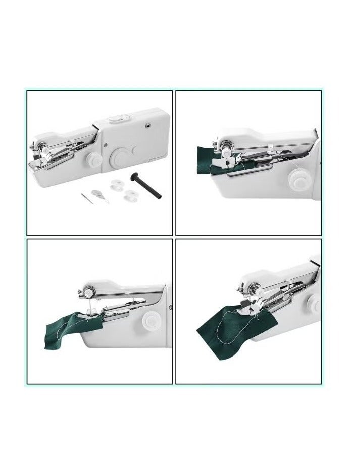 ماكينة خياطة يدوية ومحمولة لخياطة وحياكة دقيقة بدون كهرباء للملابس والأقمشة. - Image 3