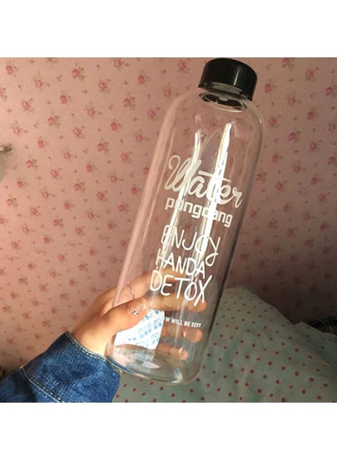 Portable Sport Travel Water Bottle Clear 1Liters - Image 3