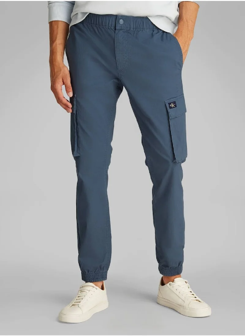 Calvin Klein Jeans Men's Skinny Ripstop Cargo Pants - Cotton, Blue