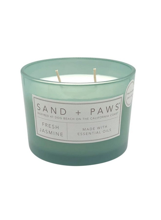 Sand + Fog Sand + Paws Scented Candle - Fresh Jasmine - Additional Scents And Sizes -Luxurious Air Freshening Jar Candles Neutralize Pet Odors And Enhance Home Décor - 100% Cotton Lead-Free Wicks - 12 Oz - Image 2