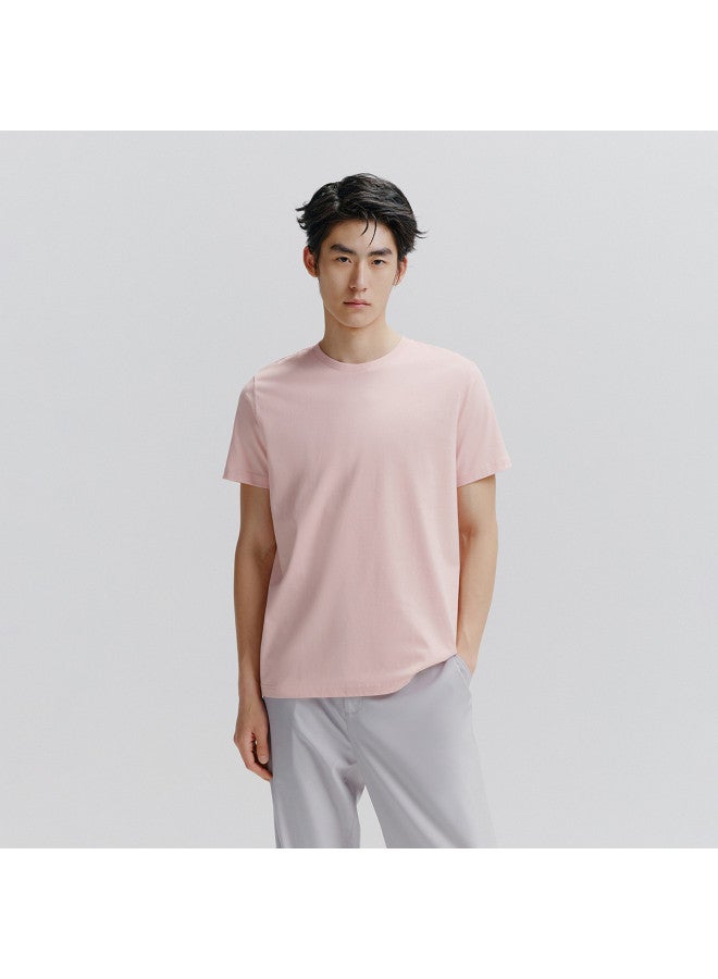 Waxbird Men's Autumn Short-sleeve Base Layer Solid Color Couple Men's T-shirt - Image 5