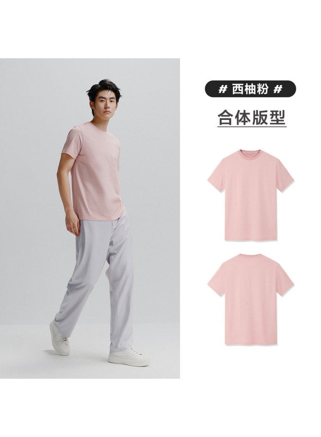 Waxbird Men's Autumn Short-sleeve Base Layer Solid Color Couple Men's T-shirt - Image 3