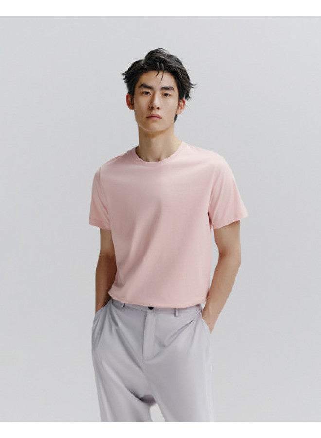 Waxbird Men's Autumn Short-sleeve Base Layer Solid Color Couple Men's T-shirt - Image 1