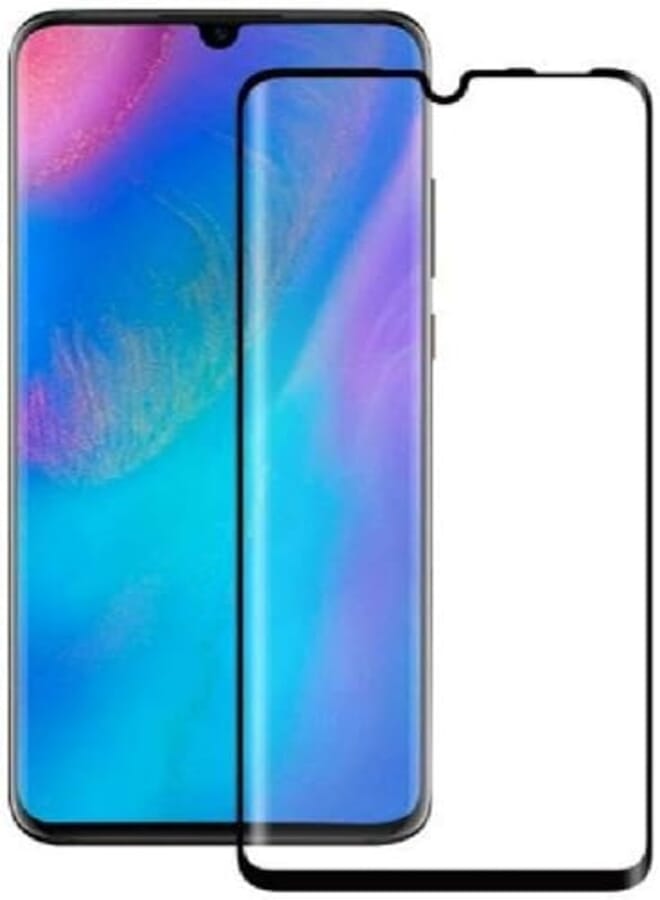 OR For huawei p30 lite 5d tempered glass screen protector, black