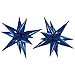 Tellpet Star Balloons Starburst Spike Shaped Balloon 2pcs Large Royal Blue - Image 4