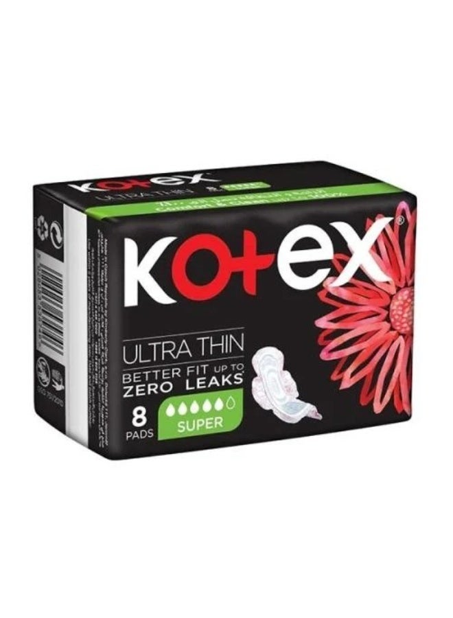 كوتكس "فوط ألترا رفيعة كبيرة بالأجنحة من كوتكس – 8 قطع"