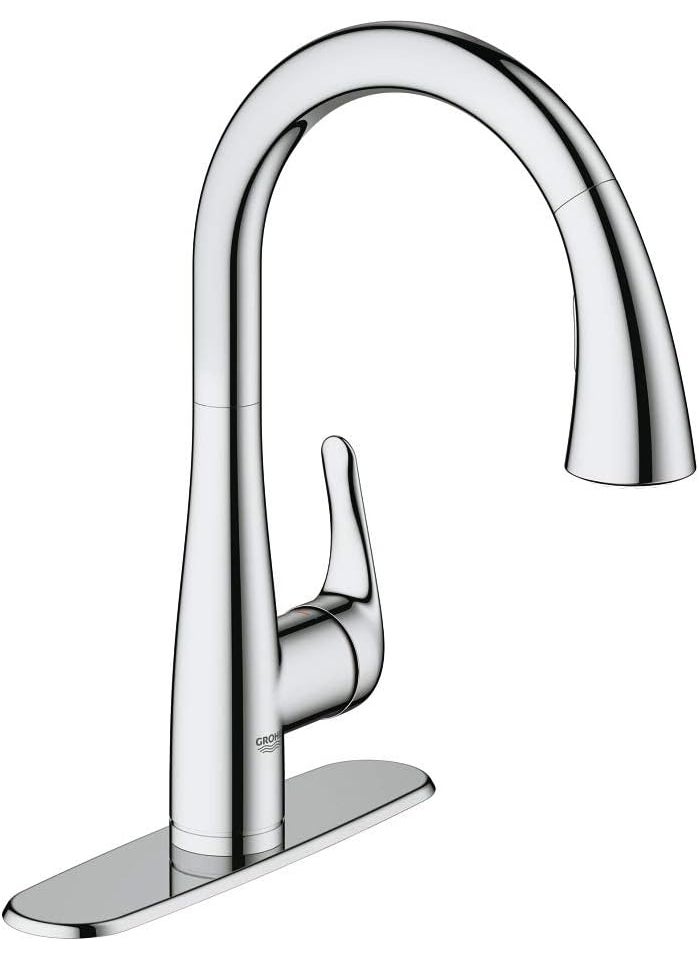 Grohe Grohe 30 211 1 Elberon Single Handle Single Hole PullDown Kitchen Faucet with S Starlight Chrome 
