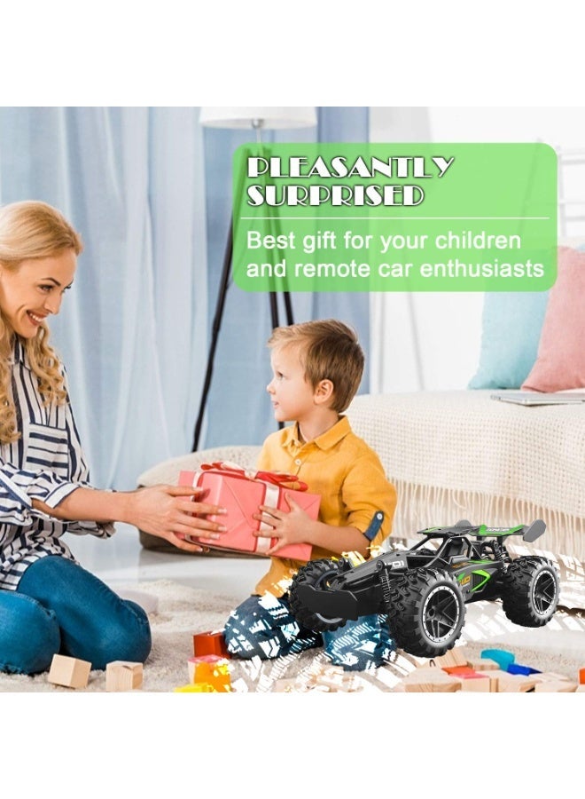 Kidzilla 1:18 Scale High-Speed Off-Road RC Monster Truck - 2.4G Waterproof Remote Control Drift Car with Anti-Collision Frame & Large Rubber Tires - Image 4