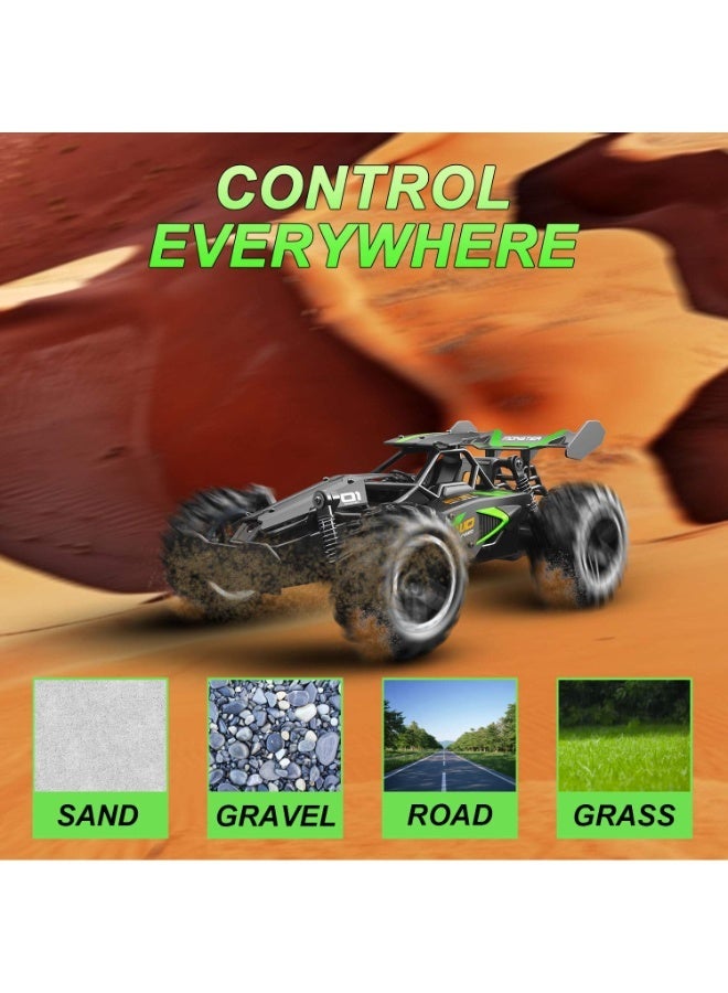 Kidzilla 1:18 Scale High-Speed Off-Road RC Monster Truck - 2.4G Waterproof Remote Control Drift Car with Anti-Collision Frame & Large Rubber Tires - Image 5