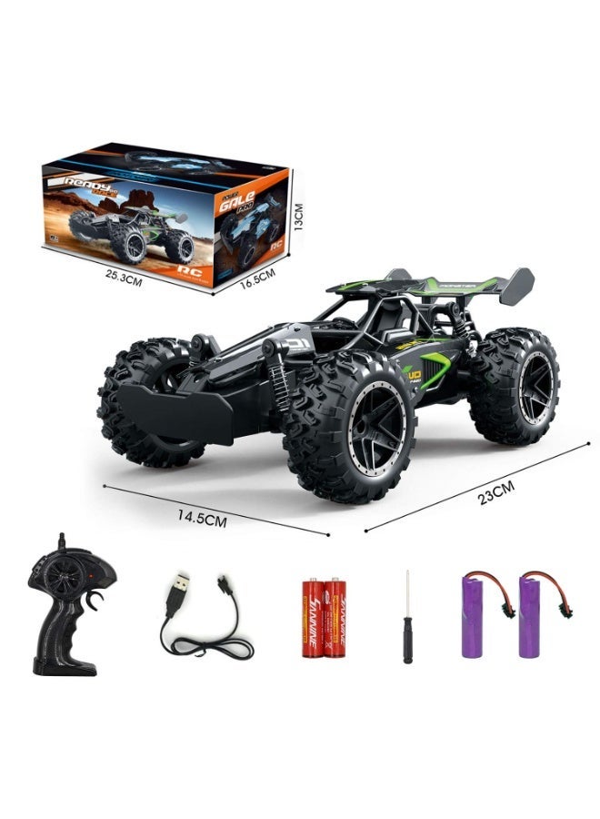 Kidzilla 1:18 Scale High-Speed Off-Road RC Monster Truck - 2.4G Waterproof Remote Control Drift Car with Anti-Collision Frame & Large Rubber Tires - Image 3