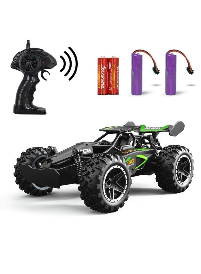 Kidzilla 1:18 Scale High-Speed Off-Road RC Monster Truck - 2.4G Waterproof Remote Control Drift Car with Anti-Collision Frame & Large Rubber Tires - Image 1
