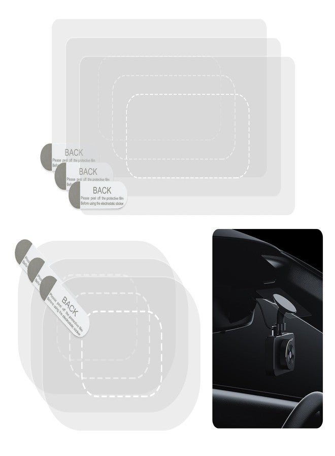 GUGUMO Dashcam Windshield Sticker, Sturdy CAR HUD Screen Sticker Film Easily Prevent Scratching & Falling, Durable and Reusable Windshield Applicator for On Dash Cam (6) - Image 1