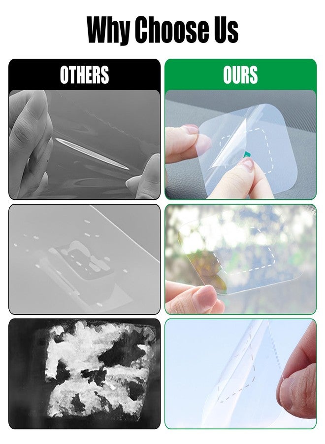 GUGUMO Dashcam Windshield Sticker, Sturdy CAR HUD Screen Sticker Film Easily Prevent Scratching & Falling, Durable and Reusable Windshield Applicator for On Dash Cam (6) - Image 4