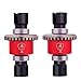 Mesimsple 2PCS Alum H16BM Front Rear Differential Diff Gear for 116 H16BM H16207 16208 16209 16210 H16 114 14301 14302 14209 14210 H14BM Series Upgrades Part Red - Image 2