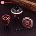 Mesimsple 2PCS Alum H16BM Front Rear Differential Diff Gear for 116 H16BM H16207 16208 16209 16210 H16 114 14301 14302 14209 14210 H14BM Series Upgrades Part Red - Image 4