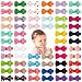 JOYOYO Baby Hair Bows for Baby Girls 60PCS Fully Lined Tiny Alligator Bows in Pairs for Infants and Toddlers - Image 2